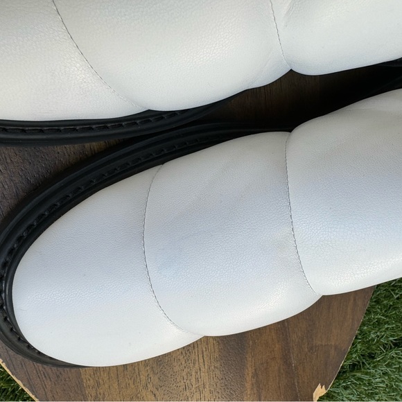 STAUD Astro Womens White Leather Slip On Mules size 37 - Picture 13 of 13